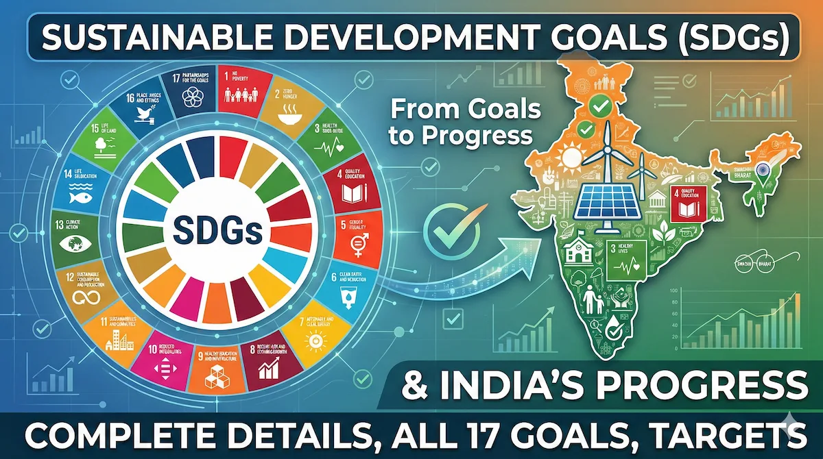 Sustainable Development Goals - All 17 SDGs Complete Notes for UPSC SSC 2026